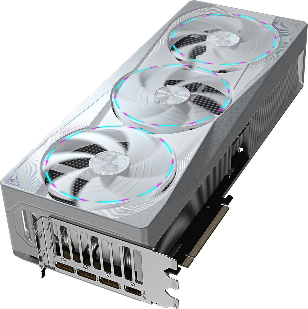 GIGABYTE AORUS GeForce RTX 5080 MASTER ICE 16G Graphics Card - 16GB GDDR7, 256bit, PCI-E 5.0, 2805MHz Core Clock, 3 x DP 2.1a, 1 x HDMI 2.1b, NVIDIA DLSS 4, GV-N5080AORUSM ICE-16GD