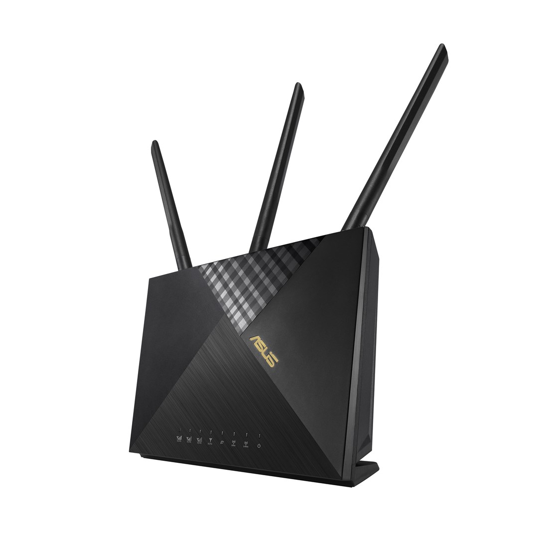 ASUS 4G-AX56 wireless router Gigabit Ethernet Dual-band (2.4 GHz 5 GHz) Black