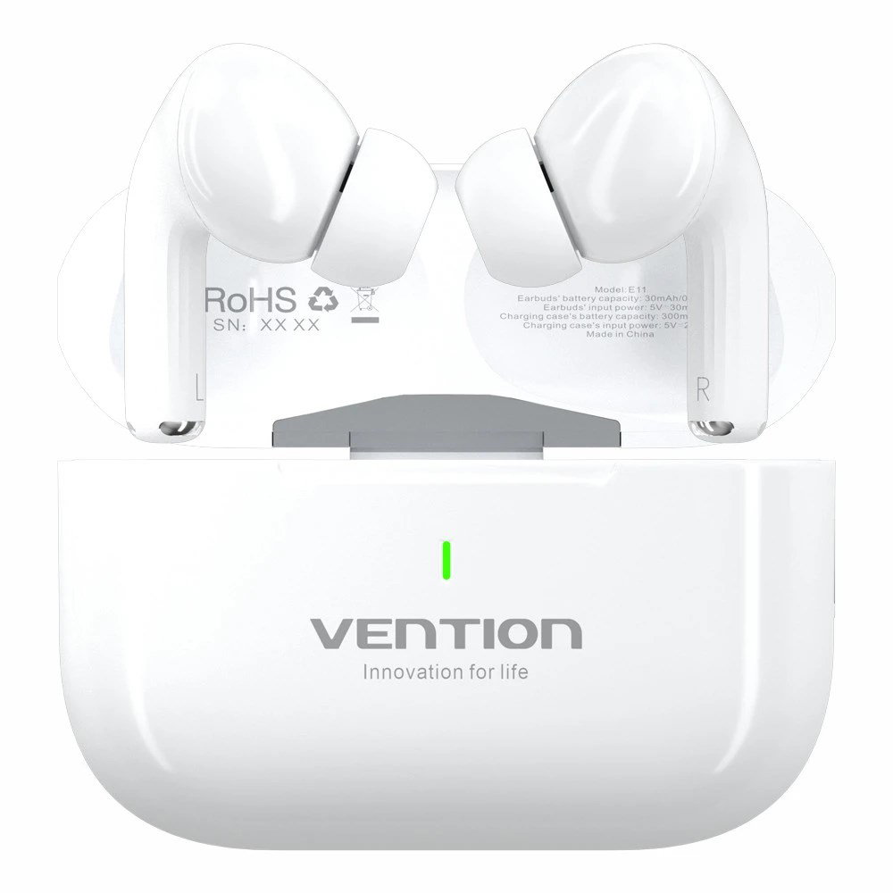 Vention Echo Lite E11 Headset True Wireless Stereo (TWS) Open-ear Calls/Music USB Type-C Bluetooth White