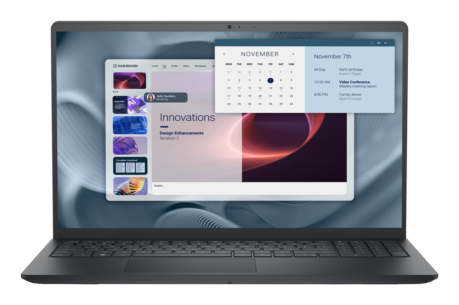 DELL Pro 15 Essential PV15250 Intel Core 3 100U Laptop 39.6 cm (15.6) Full HD 8 GB DDR5-SDRAM 512 GB SSD Wi-Fi 6 (802.11ax) Windows 11 Pro Black