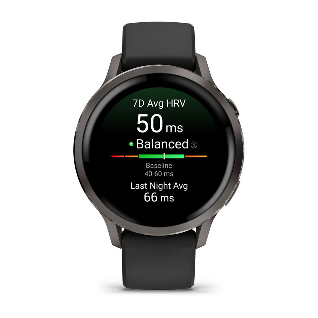 Garmin Venu 4 3.05 cm (1.2) AMOLED 41 mm Digital 390 x 390 pixels Touchscreen Black Wi-Fi GPS (satellite)