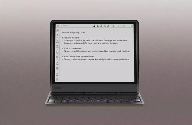 Onyx Boox Note Air 5 C Magnetic case with keyboard Brown