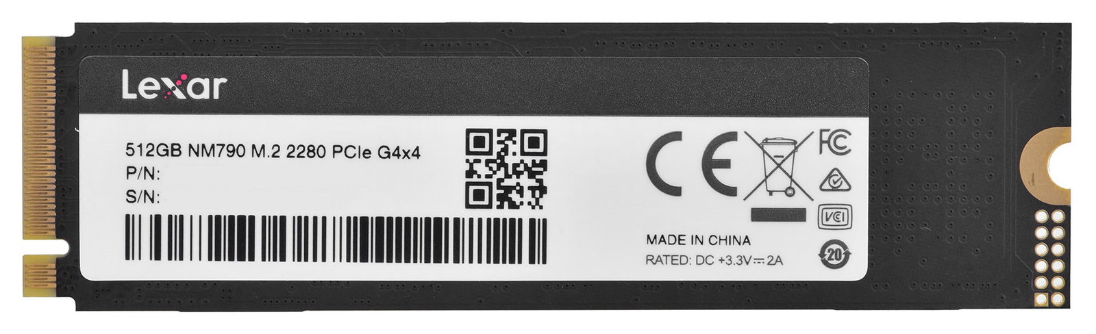 Lexar NM790 M.2 512 GB PCI Express 4.0 SLC NVMe