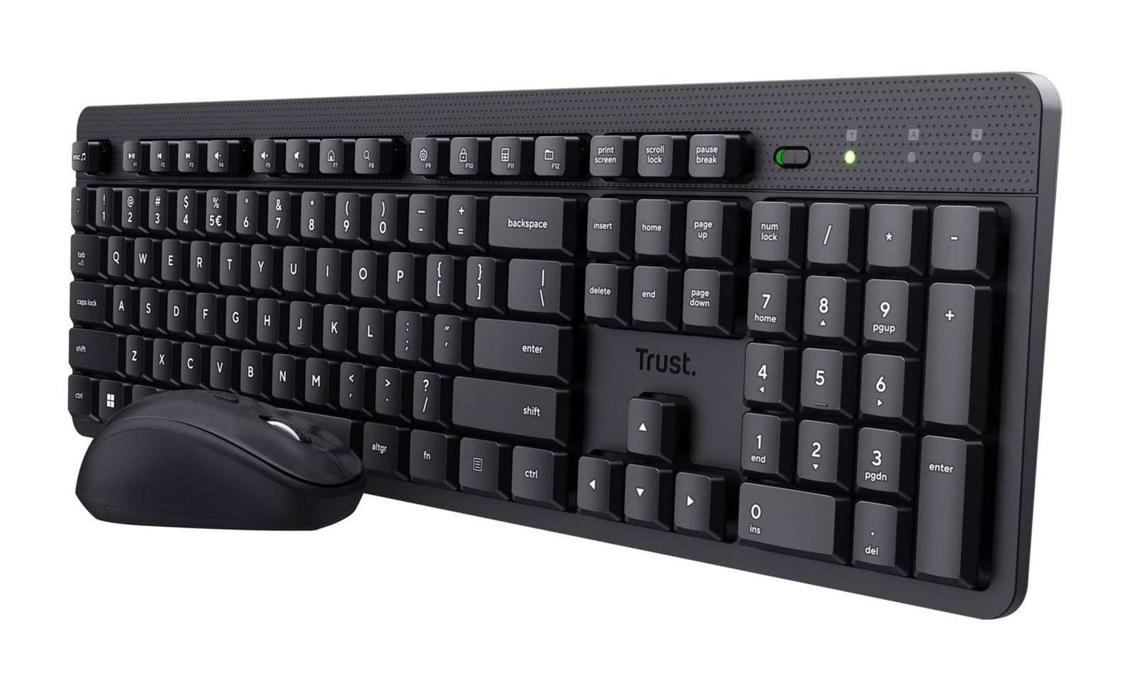 Trust Ody II keyboard Mouse included Universal RF Wireless QWERTY US English Black