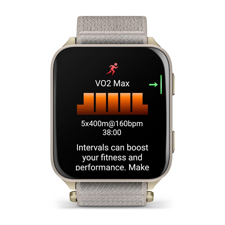 Garmin Venu X1 5.08 cm (2) AMOLED Digital 448 x 486 pixels Touchscreen Gold, Titanium Wi-Fi GPS (satellite)