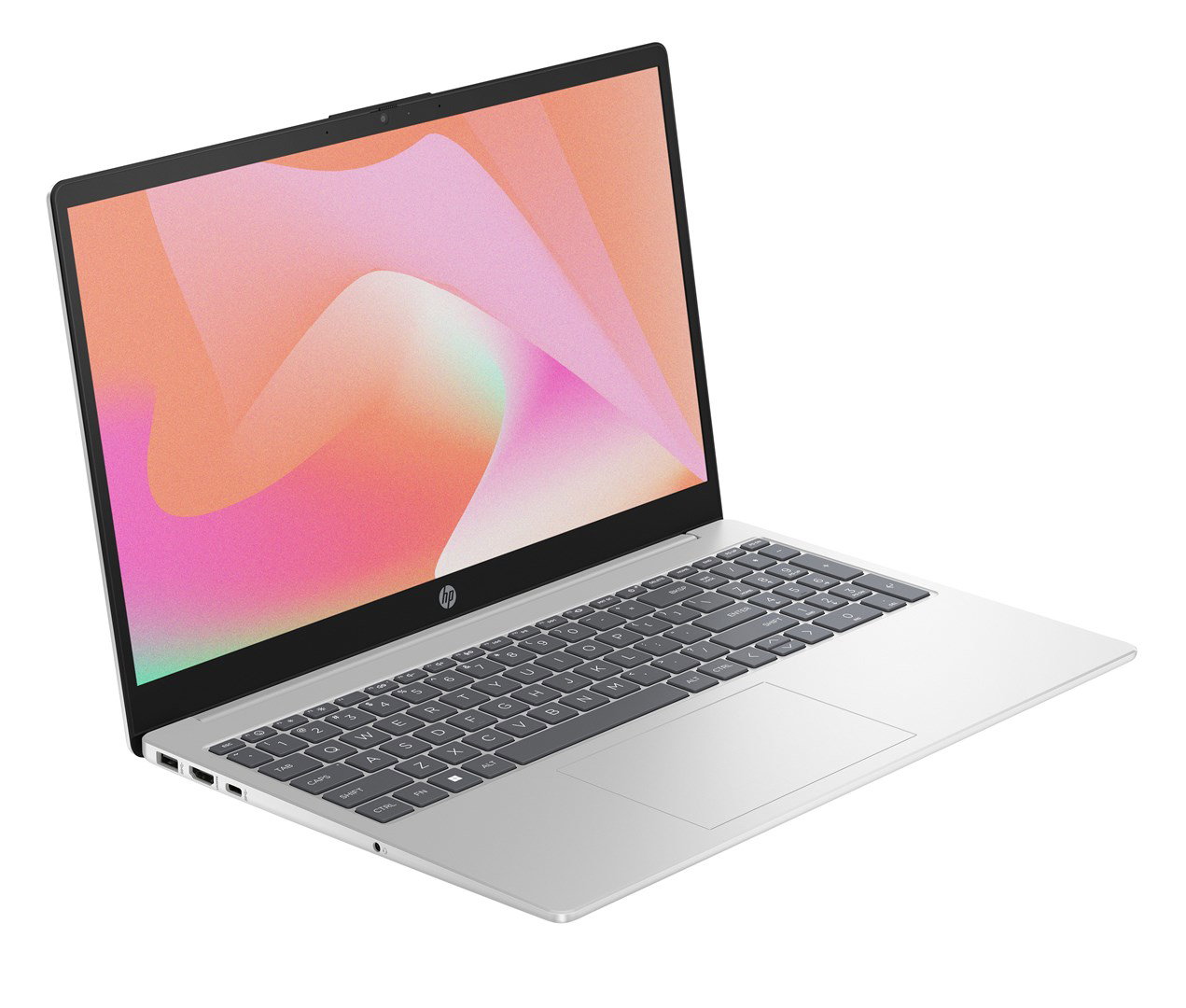 HP 15-fd1067nw Intel Core Ultra 7 155H Laptop 39.6 cm (15.6) Full HD Display 24 GB DDR5 SDRAM 512 GB SSD Wi-Fi 6 (802.11ax) FreeDOS AI PC Silver