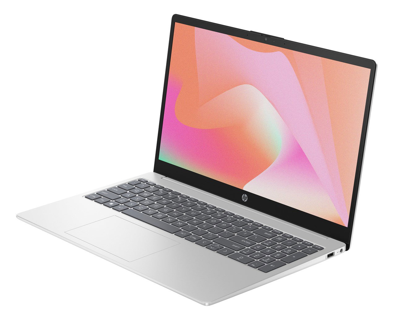 HP 15-fd1067nw Intel Core Ultra 7 155H Laptop 39.6 cm (15.6) Full HD Display 24 GB DDR5 SDRAM 512 GB SSD Wi-Fi 6 (802.11ax) FreeDOS AI PC Silver