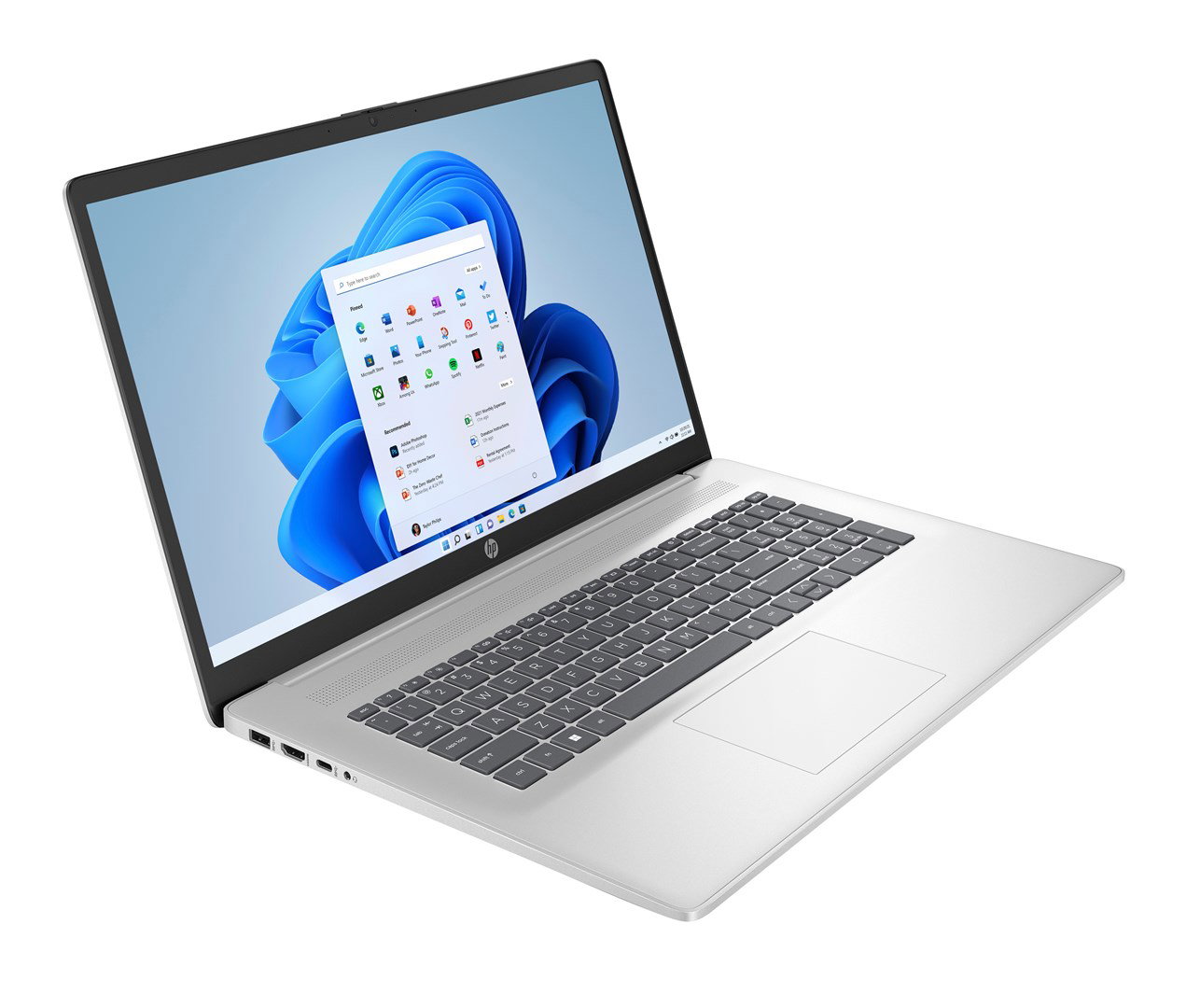 HP 17-cn4007nw Intel Core 7 150U Laptop 43.9 cm (17.3) Full HD 16 GB DDR4-SDRAM 512 GB SSD Wi-Fi 6 (802.11ax) Windows 11 Home Silver