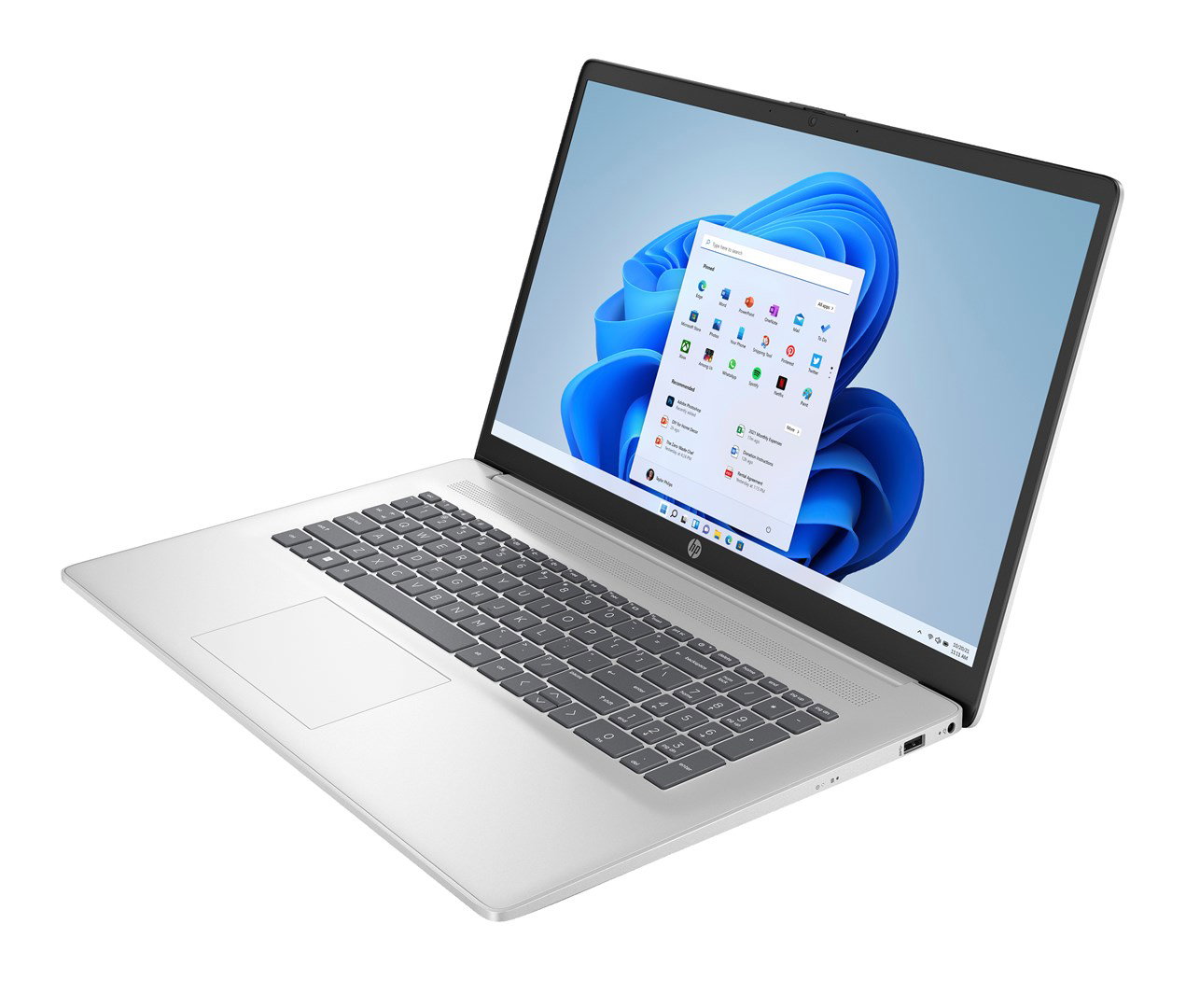 HP 17-cn4007nw Intel Core 7 150U Laptop 43.9 cm (17.3) Full HD 16 GB DDR4-SDRAM 512 GB SSD Wi-Fi 6 (802.11ax) Windows 11 Home Silver