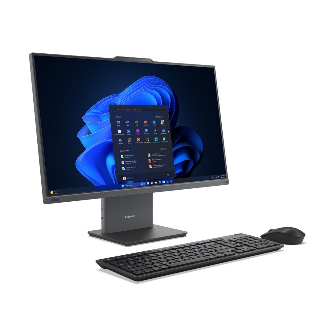 Lenovo ThinkCentre neo 50a 27 Gen 5 Intel Core 5 210H 68.6 cm (27) 1920 x 1080 pixels Touchscreen All-in-One PC 16 GB DDR5-SDRAM 512 GB SSD Windows 11 Pro Wi-Fi 6 (802.11ax) Grey