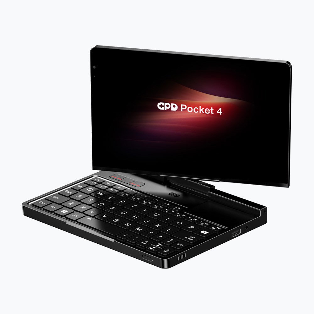 GPD Pocket 4 Ryzen 7 8840U/8 WQXGA (2560x1600) Touchscreen 144Hz IPS/x360/LAN/16GB/SSD 1TB/BT/BLKB/FPR/x360/Radeon 780M 3GB/Win 11 Graphite