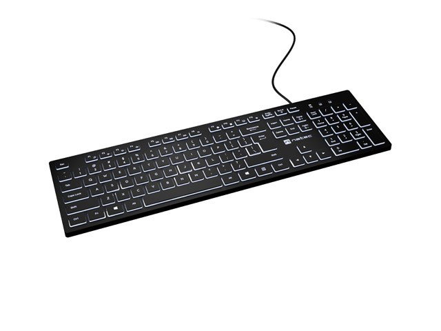 Natec Herring Glow US Keyboard with white backlight