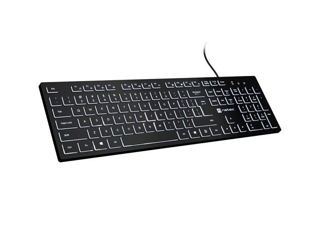 Natec Herring Glow US Keyboard with white backlight