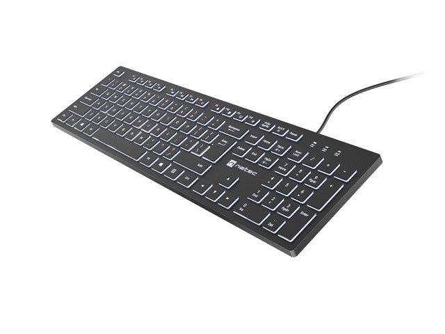 Natec Herring Glow US Keyboard with white backlight