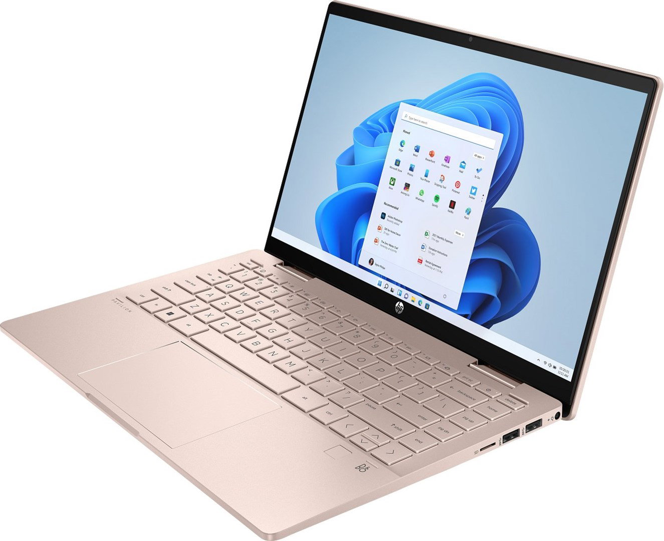 HP Pavilion x360 14-ek2000ny Core i5 120U 14 FHD Touch IPS 60Hz 300 nits 16GB DDR4 512GB SSD 5MP camera 43Wh Win11 Pale Golden Rose 2-year warranty
