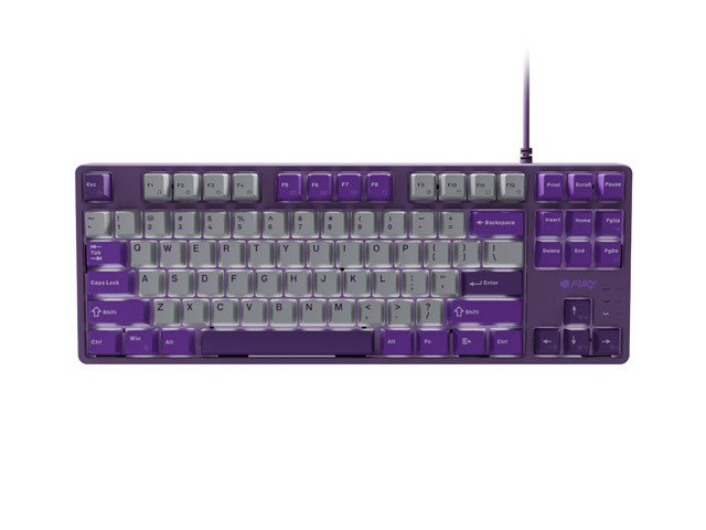 FURY Kanabo K2 Gaming Keyboard US white backlight mechanical grey-purple