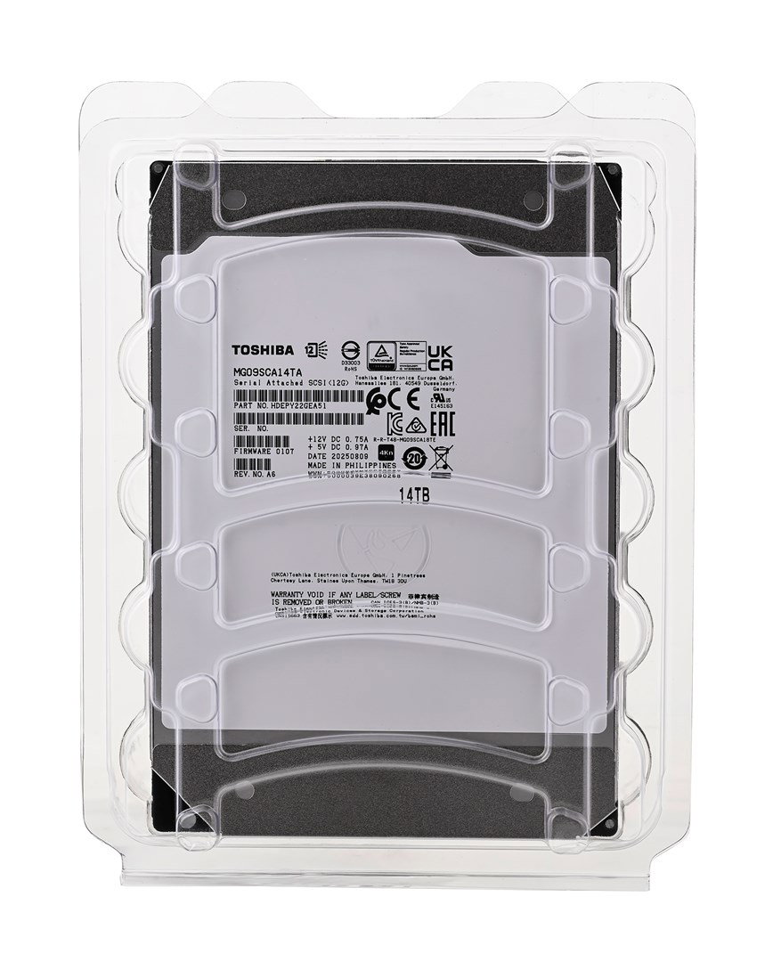 Toshiba MG09 internal hard drive 14 TB 7200 RPM 3.5 SAS