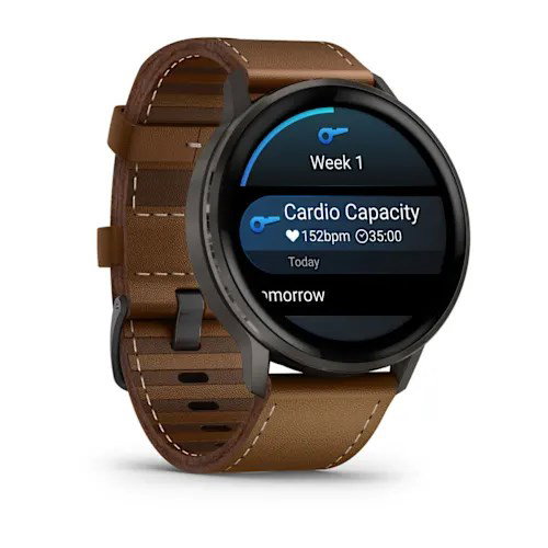 Garmin Venu 4 3.56 cm (1.4) AMOLED 45 mm Digital 454 x 454 pixels Touchscreen Black Wi-Fi GPS (satellite)