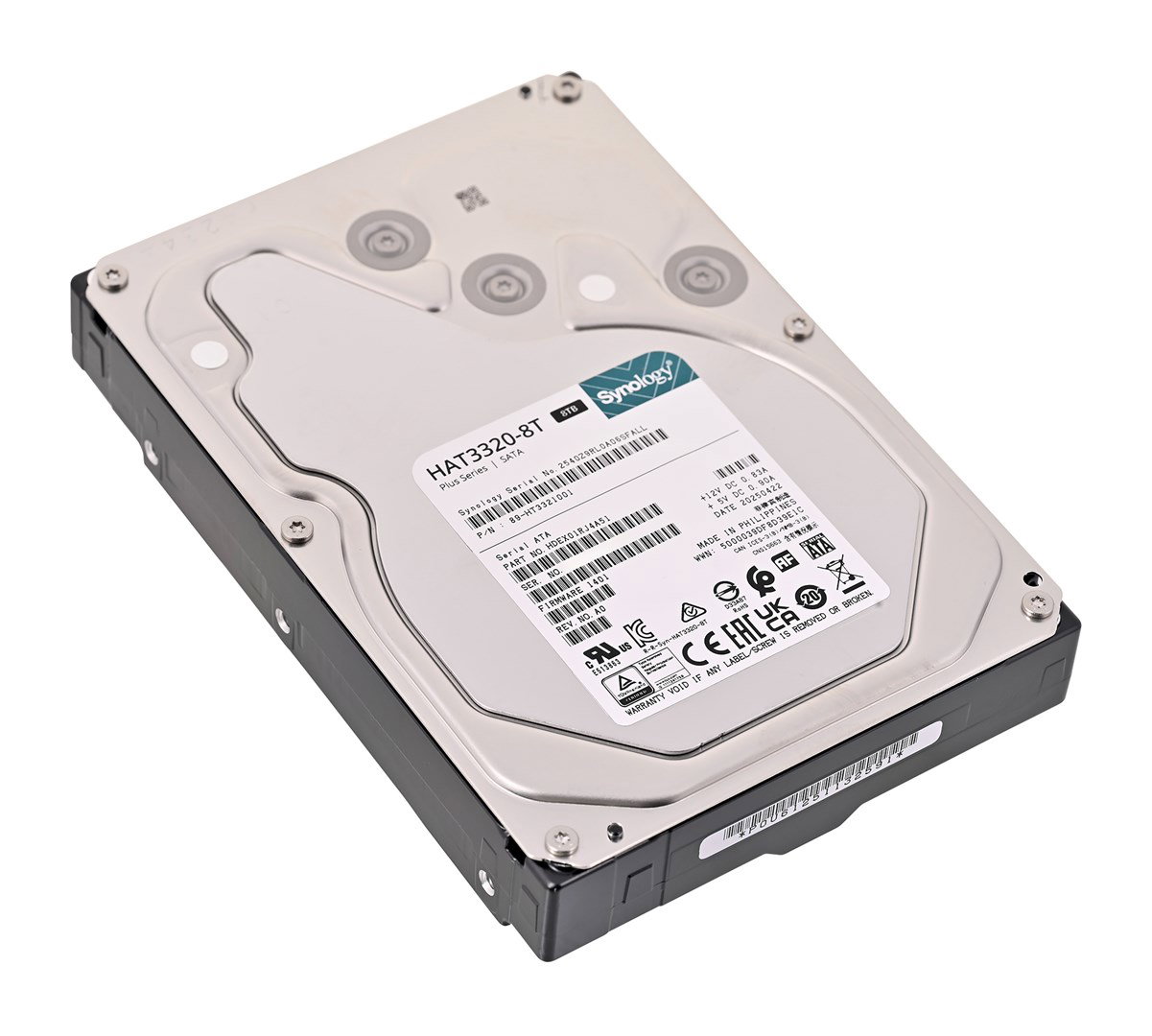 Synology HAT3320-8T internal hard drive 8 TB 7200 RPM 3.5 Serial ATA III