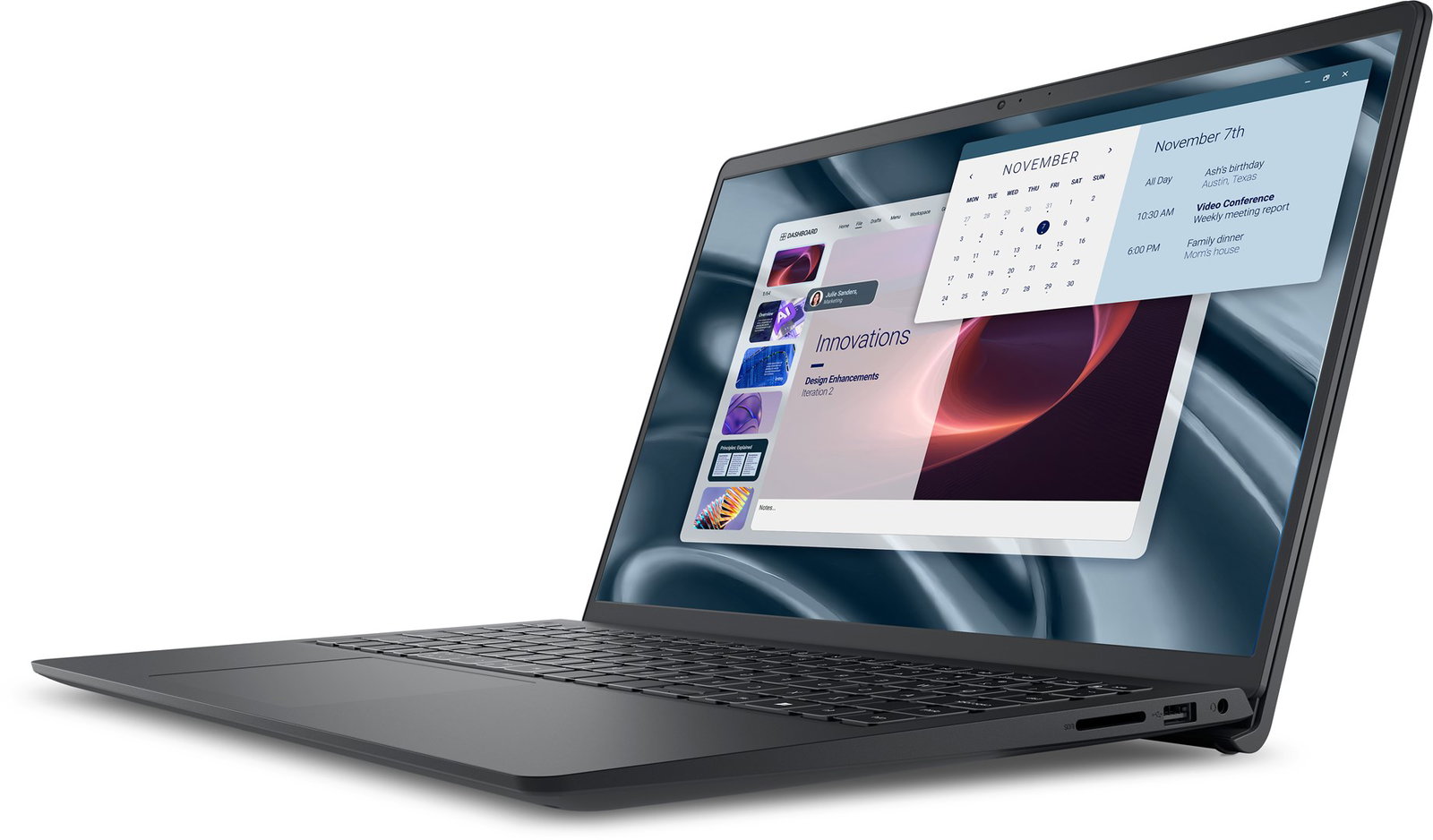 DELL PV15255 AMD Ryzen 5 7520U Laptop 39.6 cm (15.6) Full HD 8 GB LPDDR5-SDRAM 512 GB SSD Wi-Fi 5 (802.11ac) Windows 11 Pro Black