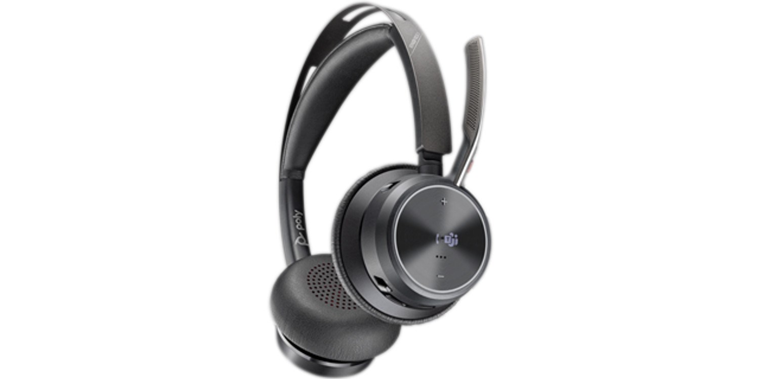 HP Poly Voyager Focus 2-M USB-C-C Headset USB-C/A Adapter Charging Stand