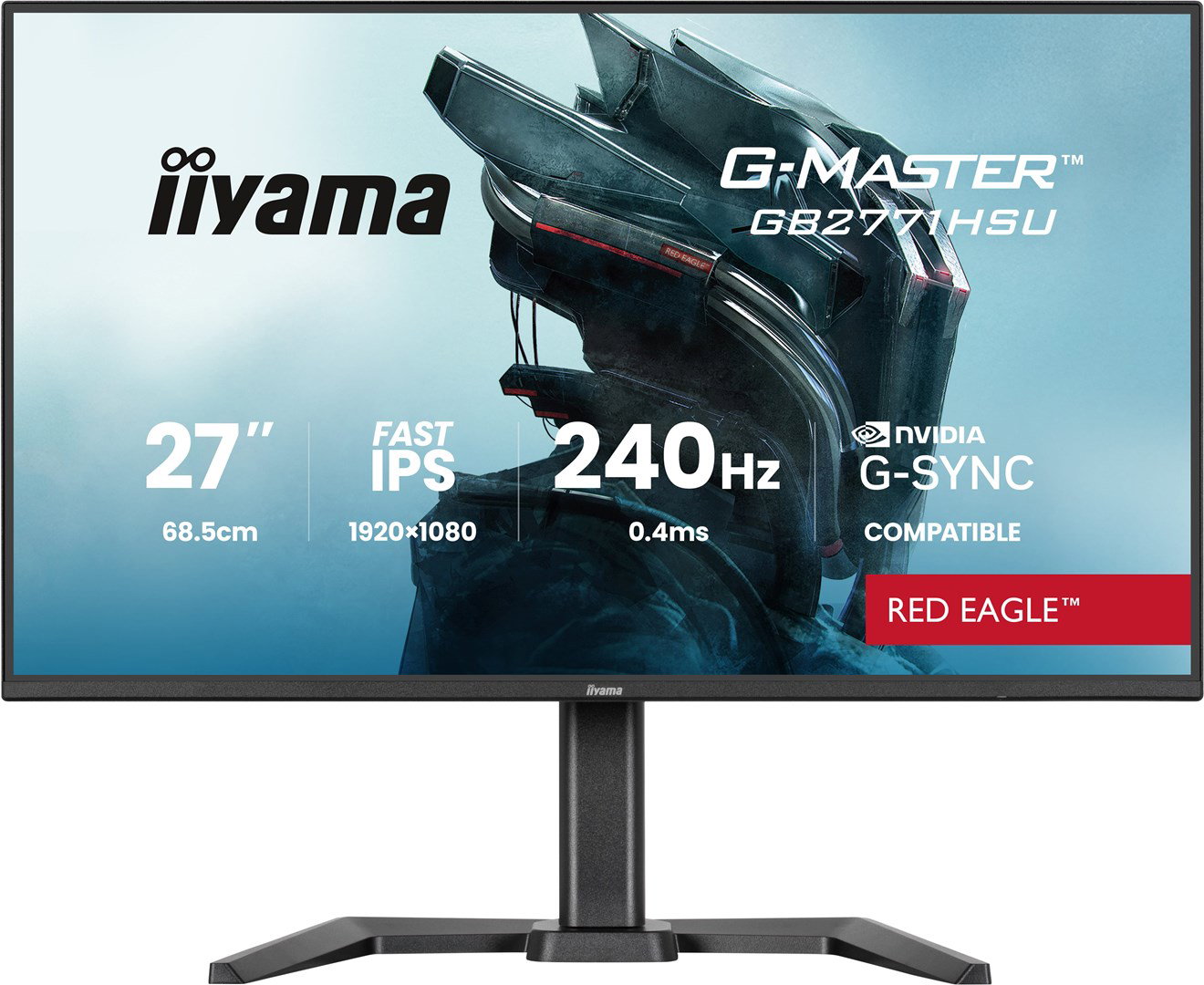 iiyama G-MASTER GB2771HSU-B1 computer monitor 68.6 cm (27) 1920 x 1080 pixels Full HD Black