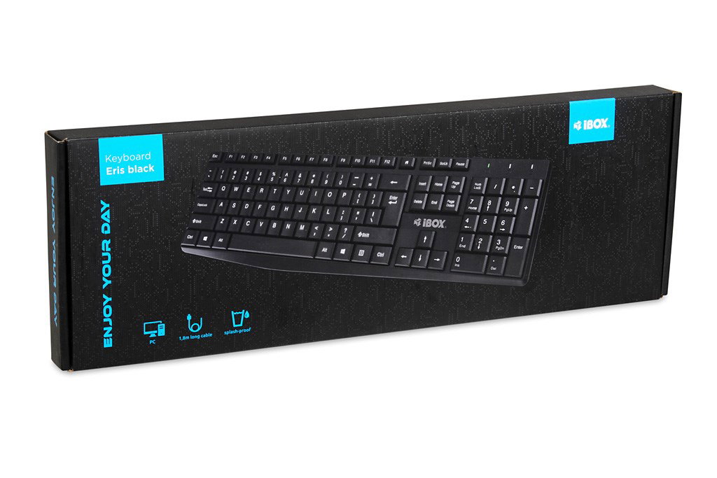 iBOX Eris USB Keyboard, Black
