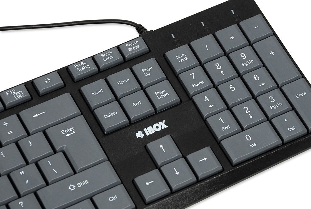 iBOX Eris USB Keyboard, Gray/Black