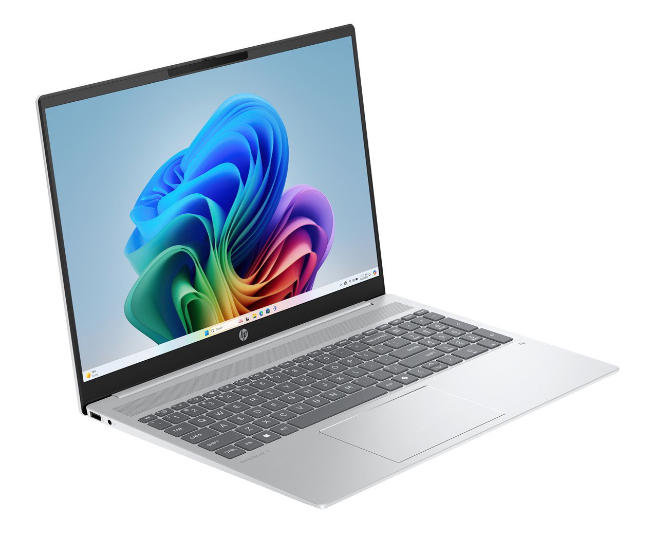 HP OmniBook 5 Next Gen AI 16-ag1030nw Copilot+ PC AMD Ryzen AI 7 Laptop 40.6 cm (16) 2K 24 GB LPDDR5x-SDRAM Wi-Fi 6E (802.11ax) Windows 11 Home Silver
