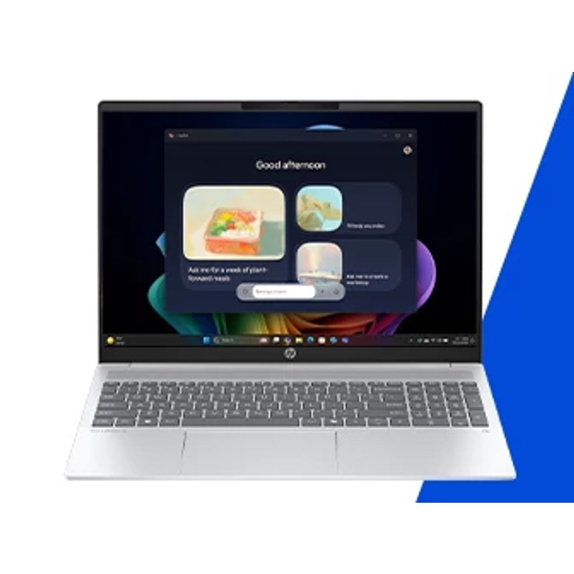 HP OmniBook 5 Next Gen AI 16-ag1030nw Copilot+ PC AMD Ryzen AI 7 Laptop 40.6 cm (16) 2K 24 GB LPDDR5x-SDRAM Wi-Fi 6E (802.11ax) Windows 11 Home Silver