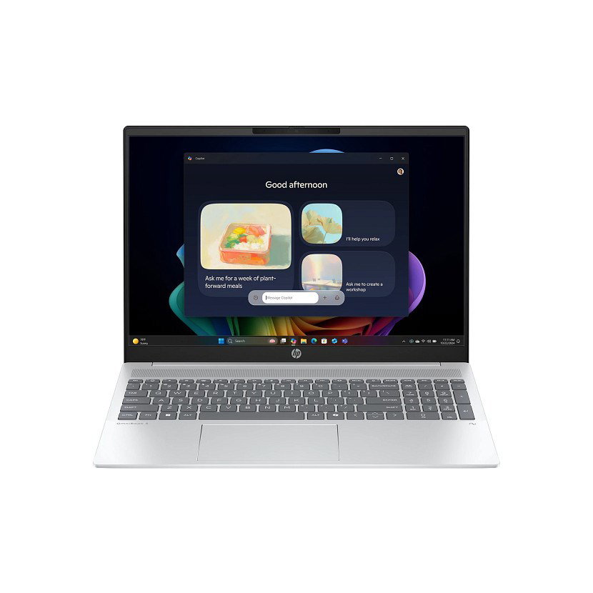 HP OmniBook 5 Next Gen AI 16-ag1030nw Copilot+ PC AMD Ryzen AI 7 Laptop 40.6 cm (16) 2K 24 GB LPDDR5x-SDRAM Wi-Fi 6E (802.11ax) Windows 11 Home Silver