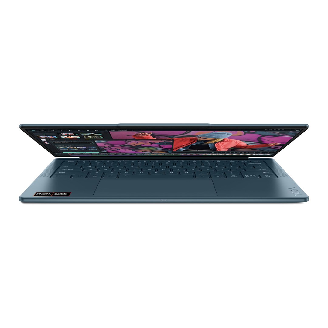 Lenovo Yoga Slim 7 14AKP10 Ryzen AI 5 340 14 WUXGA OLED 400 nits 60 Hz Glossy 16 GB LPDDR5-6400 512 GB SSD Radeon 840M Graphics 1080p webcam 70 Wh Win11 Tidal Teal