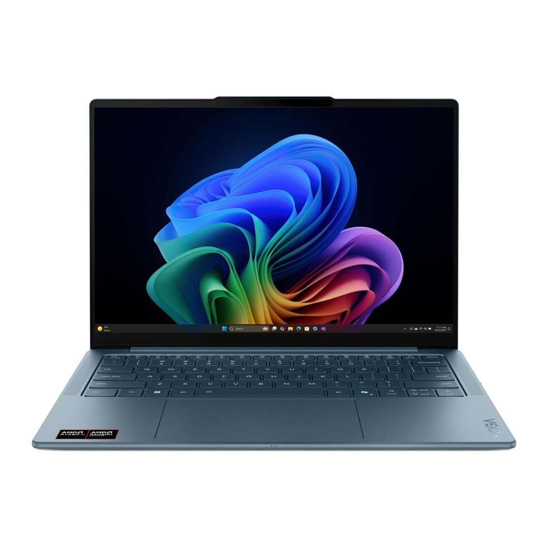 Lenovo Yoga Slim 7 14AKP10 Ryzen AI 5 340 14 WUXGA OLED 400 nits 60 Hz Glossy 16 GB LPDDR5-6400 512 GB SSD Radeon 840M Graphics 1080p webcam 70 Wh Win11 Tidal Teal