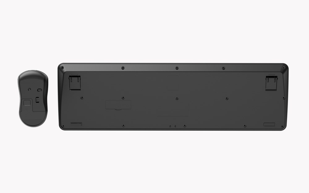 Gembird KBS-WPS-01 Slim Pro Business wireless desktop set, black, US layout