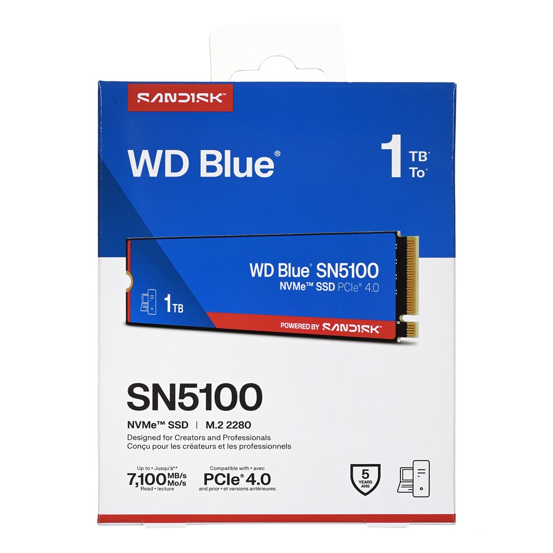 Western Digital 1TB WD Blue SN5100 NVMe SSD