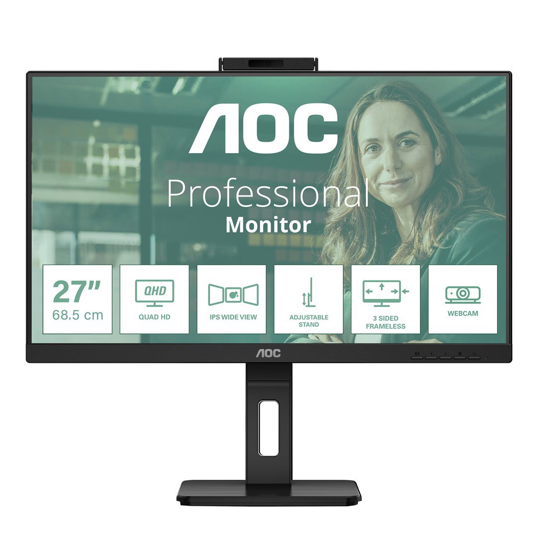 AOC Q27P3QW computer monitor 68.6 cm (27) 2560 x 1440 pixels Quad HD Black