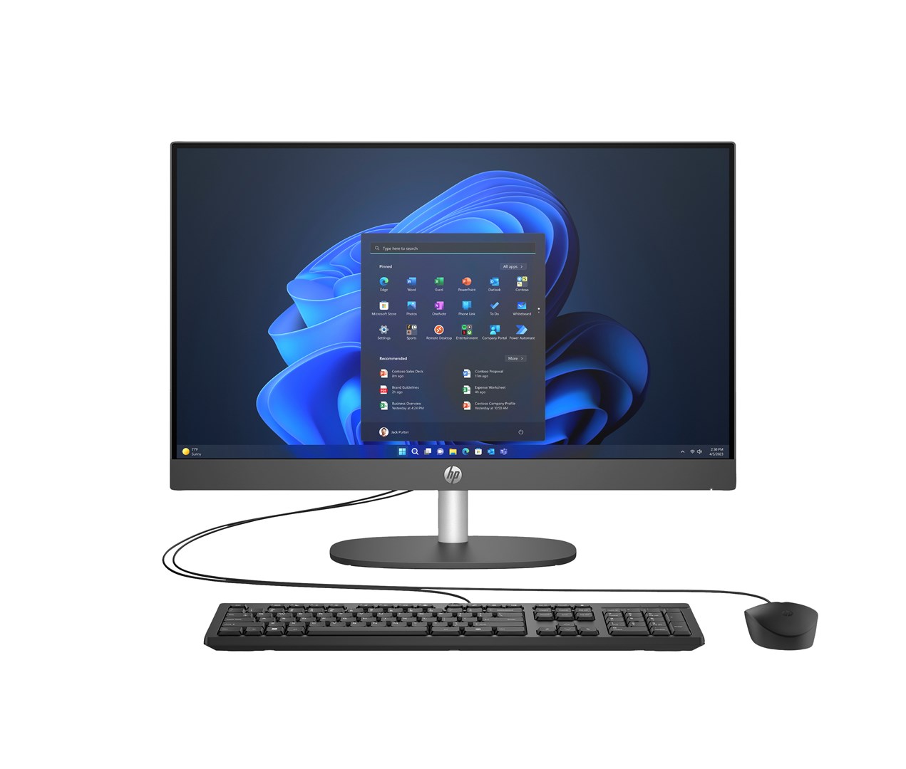 HP ProOne 245 G10 Desktop PC AMD Ryzen 7 7730U 60,5 cm (23.8) 1920 x 1080 px 16 GB DDR4-SDRAM 512 GB SSD Windows 11 Pro Wi-Fi 6 (802.11ax) Grey