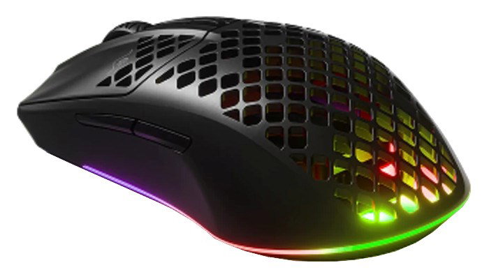 SteelSeries Aerox 3 Wireless - 18000 CPI optical gaming mouse - REFURBISHED (Onyx)