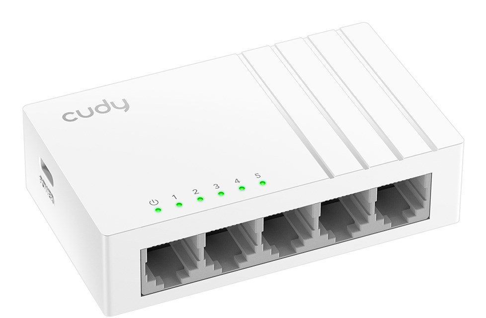 Cudy FS105D network switch Unmanaged Fast Ethernet (10/100) White