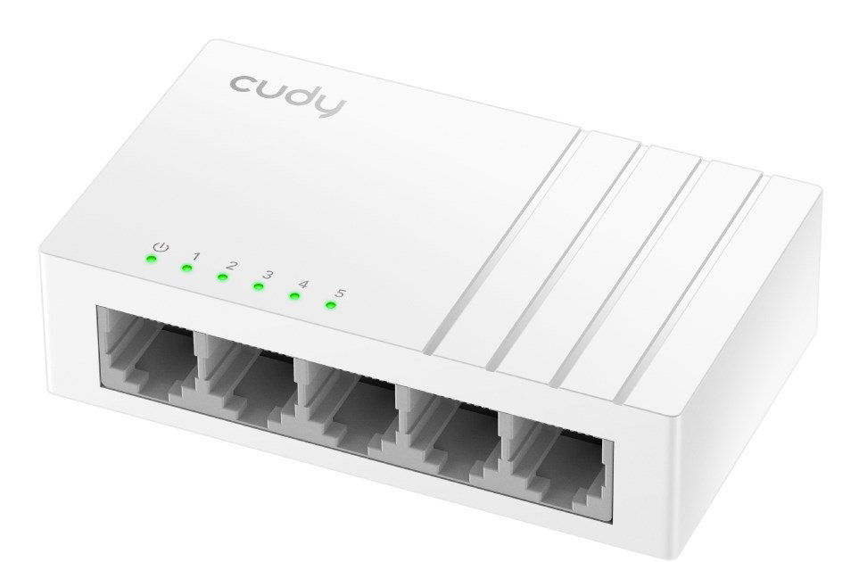 Cudy FS105D network switch Unmanaged Fast Ethernet (10/100) White