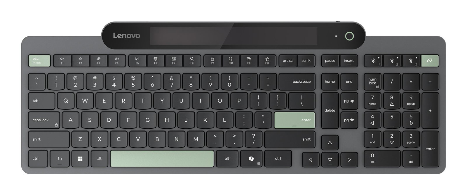 Lenovo 4Y41R69494 keyboard Home/Office Bluetooth US English Black, Green
