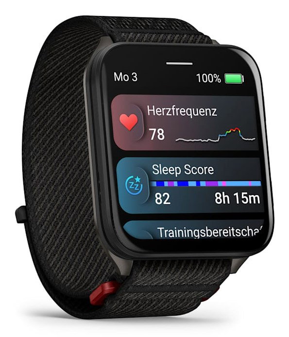 Garmin Venu X1 5.08 cm (2) AMOLED Digital 448 x 486 pixels Touchscreen Black Wi-Fi GPS (satellite)