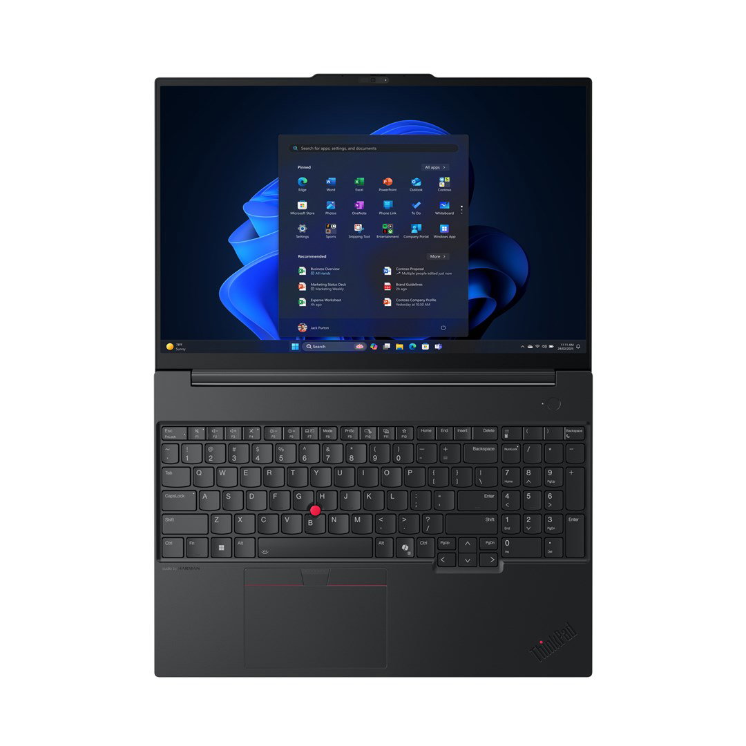 Lenovo ThinkPad E16 Gen 3 (Intel) Copilot+ PC Intel Core Ultra 5 226V Laptop 40.6 cm (16) WUXGA 16 GB LPDDR5x-SDRAM 512 GB SSD Wi-Fi 6E (802.11ax) Windows 11 Pro English Black