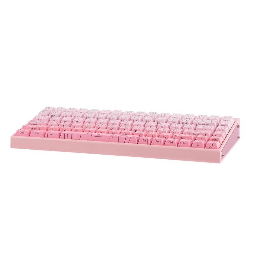 HERO84 HE PINK+Gradient+Contour Dragon King RGB AULA gasket keyboard