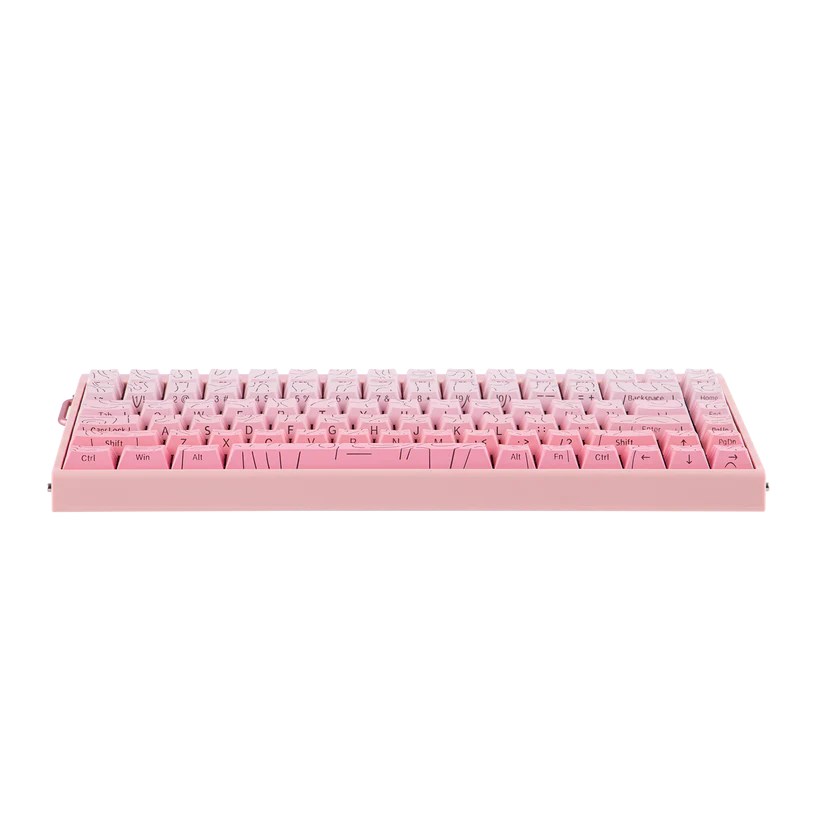 HERO84 HE PINK+Gradient+Contour Dragon King RGB AULA gasket keyboard