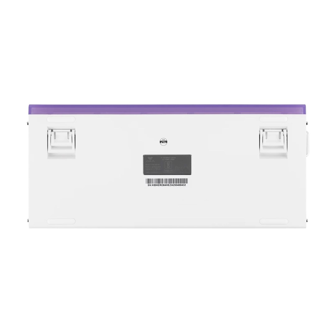 HERO84 HE White+Purple+Gradient+LIGHT JadeKing RGB AULA gasket keyboard