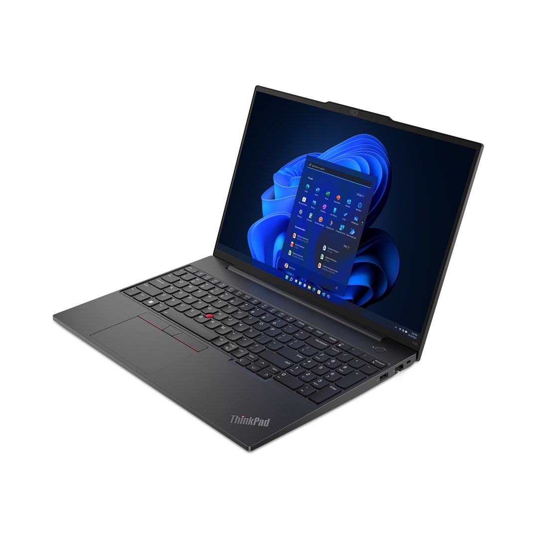 Lenovo ThinkPad E16 Gen 1 (Intel) Intel Core i5 i5-1335U Laptop 40.6 cm (16) WUXGA 16 GB DDR4-SDRAM 256 GB SSD Wi-Fi 6 (802.11ax) Windows 11 Pro US English Black New Repack/Repacked