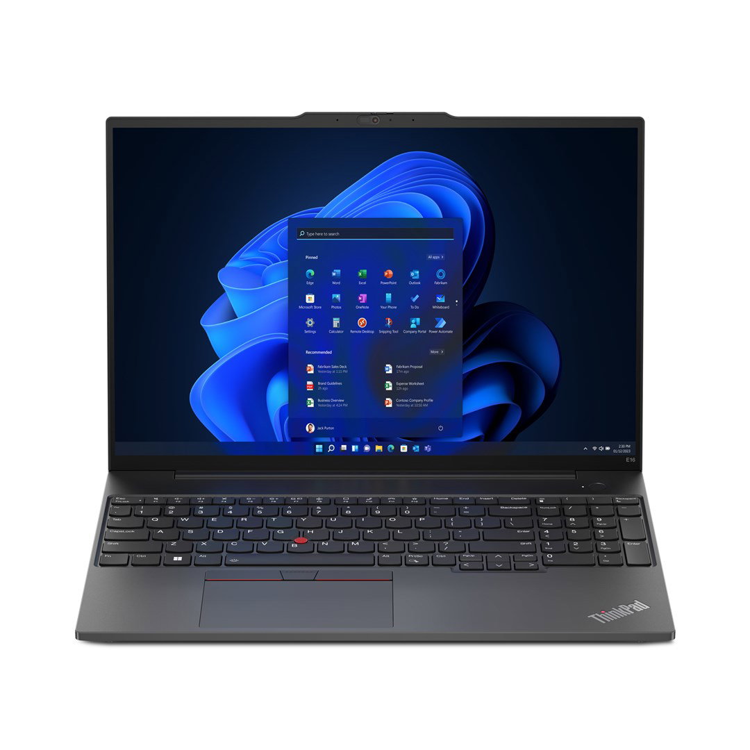Lenovo ThinkPad E16 Gen 1 (Intel) Intel Core i5 i5-1335U Laptop 40.6 cm (16) WUXGA 16 GB DDR4-SDRAM 256 GB SSD Wi-Fi 6 (802.11ax) Windows 11 Pro US English Black New Repack/Repacked