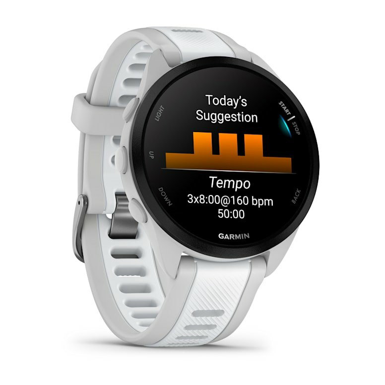 Garmin Forerunner 165 Music 3.05 cm (1.2) AMOLED 43 mm Digital 390 x 390 pixels Touchscreen Grey GPS (satellite)