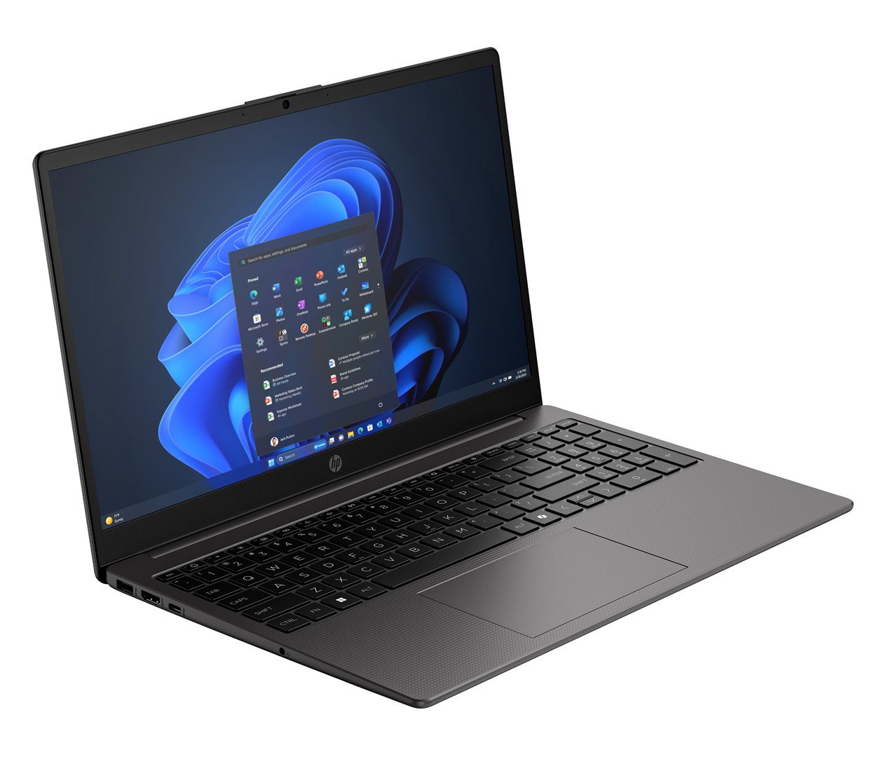 HP 255R G10 laptop with AMD Ryzen 5 7535U, 39.6 cm (15.6) Full HD, 8 GB DDR5 RAM, 512 GB SSD, Wi-Fi 6 (802.11ax), Windows 11 Home, black